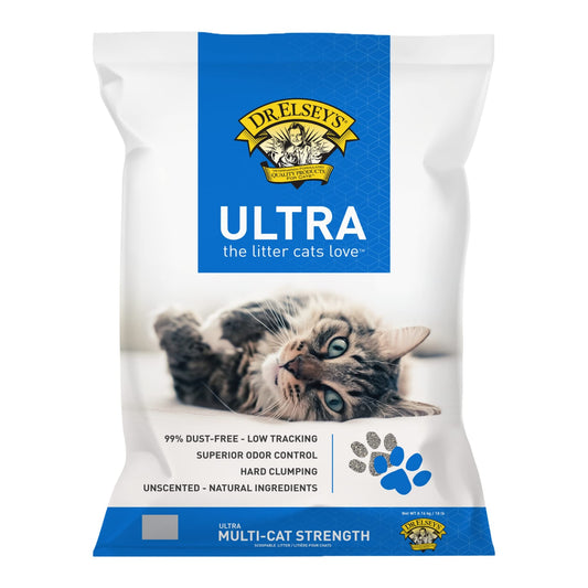 Dr. Elsey's Ultra Unscented Clumping Clay Cat Litter 18 lb Bag