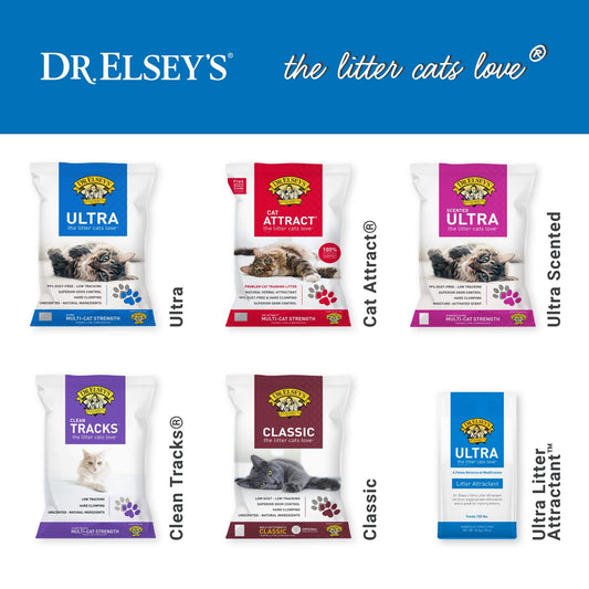 Dr. Elsey's Ultra Premium Clumping Cat Litter, 40 pound bag ( Pack May Vary )