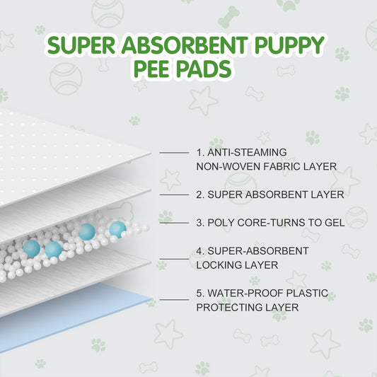 COCOYO Best Value Dog Training Pads Giant Size | Dog Pee Pads XXXL Size | Super Absorbent Puppy Pads (30" x 45", 30 Count) (XXXL)