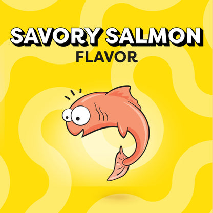 Temptations Jumbo Stuff Crunchy and Soft Cat Treats Savory Salmon Flavor, 14 oz. Tub