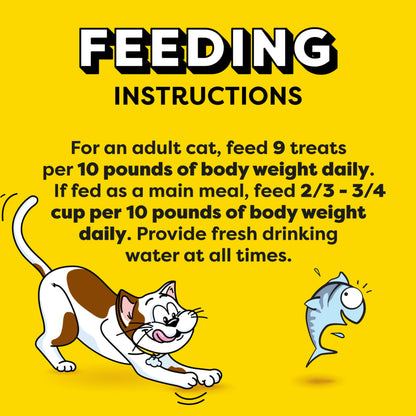 Temptations Jumbo Stuff Crunchy and Soft Cat Treats Tempting Tuna Flavor, 14 oz. Tub
