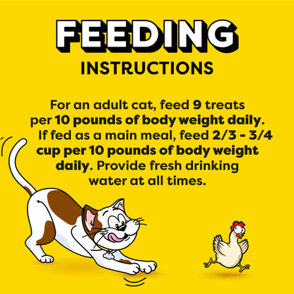 Temptations Jumbo Stuff Crunchy and Soft Cat Treats Tasty Chicken Flavor, 2.5 oz. Pouch, Pack of 12