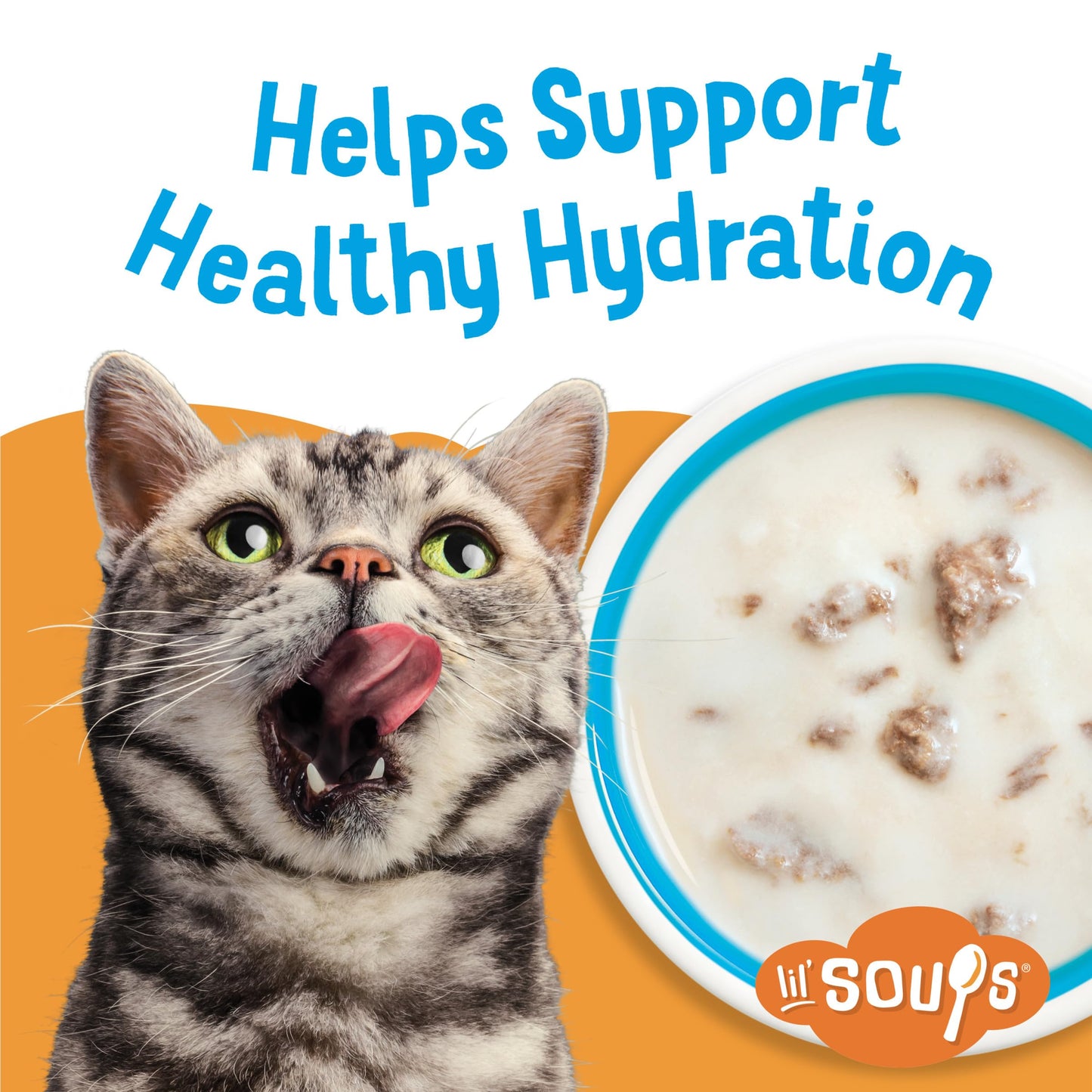 Purina Friskies Natural, Grain Free Lickable Cat Treats Lil’ Soups With Tuna in Chicken Broth - (Pack of 8) 1.2 oz. Cups