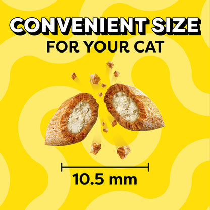 Temptations Classic Crunchy and Soft Cat Treats Tempting Tuna Flavor, 6.3 oz. Pouch (Pack of 10)
