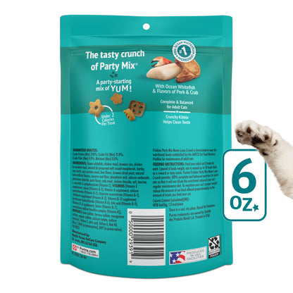 Purina Friskies Cat Treats, Party Mix Meow Luau Crunch - (Pack of 6) 6 oz. Pouches