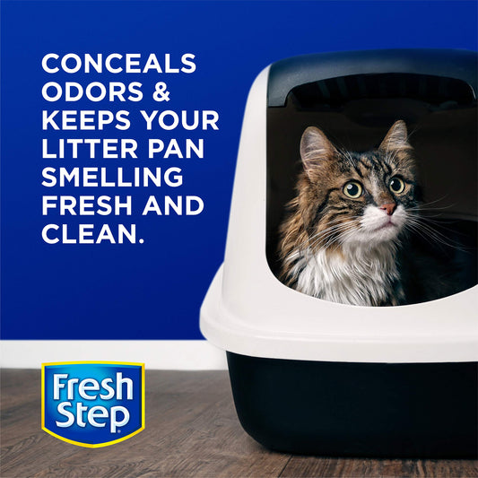 Fresh Step Cat Litter Crystals | Cat Litter Box Deodorizer Product for All Cats | Combats Cat Odors and Neutralizes Smells | Fresh Scent, Value Size 70 oz, 4.6X Larger Container (3 Count)