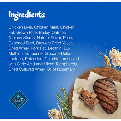 Blue Buffalo Bursts Crunchy & Creamy Cat Treats, Great for Training, Delish Liver & Beef, 5-oz Bag