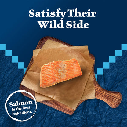 Blue Buffalo Wilderness Crunchy Cat Treats, Made with Natural Ingredients, Tasty Salmon Flavor, 12-oz Tub