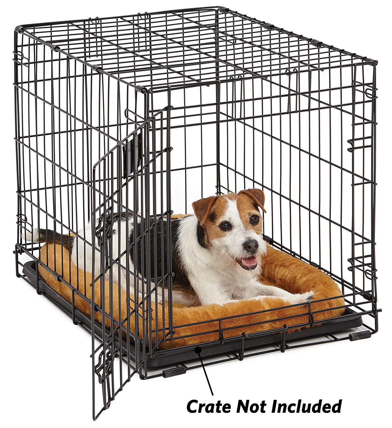 MidWest Homes for Pets Bolster Dog Bed 24L-Inch Cinnamon Dog Bed or Cat Bed w/Comfortable Bolster | Ideal for Small Dog Breeds & Fits a 24-Inch Dog Crate | Easy Maintenance Machine Wash & Dry