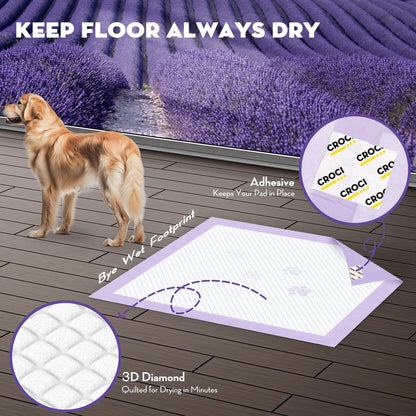 CROCI Dog Pads Lavender Scented 36x36in XXL Pee Pads with Odor Eliminating, Potty Pads Thicken Super Absorbent Up to 11 Cups Puppy Pads, Disposable (30 Counts) - topratednest