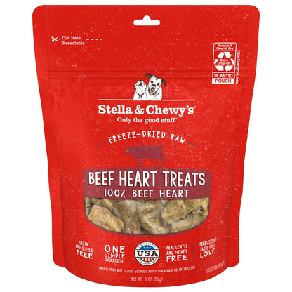 Stella & Chewy's Freeze-Dried Raw Beef Liver Dog Treats - Single Ingredient, No Additives - Premium Training Treats - Perfect For Picky Eaters - 3oz Bag