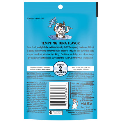 Temptations Classic Crunchy and Soft Cat Treats Tempting Tuna Flavor, 3 oz. Pouch (Pack of 12)