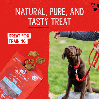 Stella & Chewy's Freeze-Dried Raw Lamb Liver Dog Treats - Single Ingredient, No Additives - Premium Training Treats - Perfect For Picky Eaters - 3oz Bag